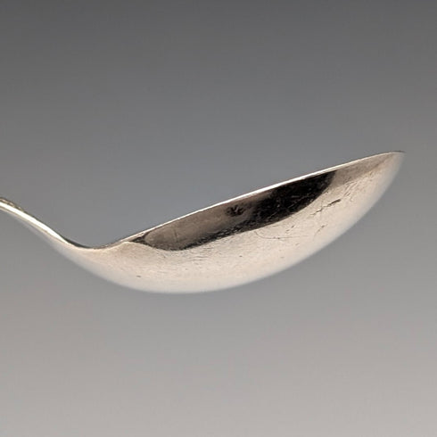 1910 British antique sterling silver small tea caddy spoon 11g WS Savage