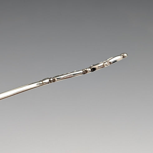 1982年 英国ヴィンテージ 純銀製 ティーキャディースプーン 13g 薔薇装飾 J B Chatterley