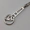 Vintage Arts & Crafts Design Sterling Silver Pendant with Sterling Silver Necklace