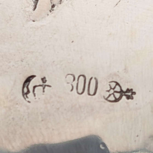 約 1900 年德國古董 800 銀雙柄碗 140 克