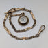 Antique Rold Gold Fancy Link Albert Chain Compass Fob
