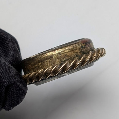 Antique Rold Gold Fancy Link Albert Chain Compass Fob