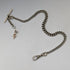 Antique Nickel Silver Albert Chain Crocodile Fob