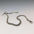 古董鎳銀阿爾伯特鏈鱷魚錶鍊