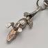 Antique Nickel Silver Albert Chain Crocodile Fob