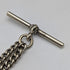 Antique Nickel Silver Albert Chain Crocodile Fob