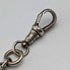 Antique Nickel Silver Albert Chain Crocodile Fob