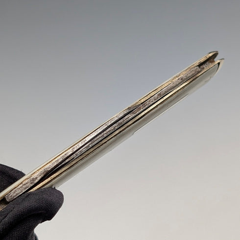 英国ヴィンテージ 象牙風樹脂ハンドル ダブルブレード 折りたたみナイフ