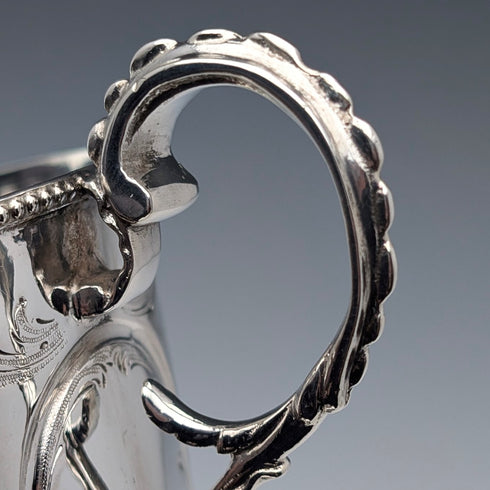 1860 年英國古董純銀高腳杯 153 克 James Beebe