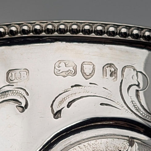 1860 年英國古董純銀高腳杯 153 克 James Beebe