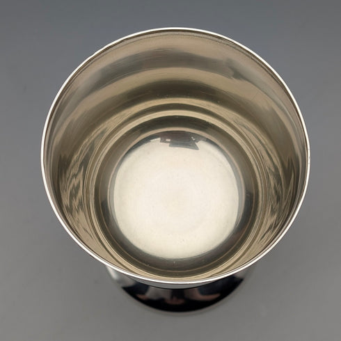 1977年 英国エリザベスⅡ世 シルバージュビリー 純銀製ゴブレット 142g 箱・説明書付き 極美品