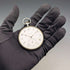 Antique Ulysse Nardin pocket watch with soccer engraving, silver side open face, in good working order