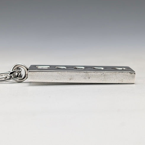 1977 British sterling silver jubilee ingot pendant 31g with necklace Ralph Weston