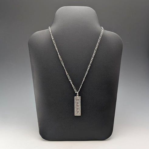 1977 British Britannia Silver Jubilee Ingot Pendant 14g with Necklace Pobjoy Mint