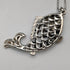 Vintage Sterling Silver Enamel Large Fish Pendant with Sterling Silver Necklace, 44g in total