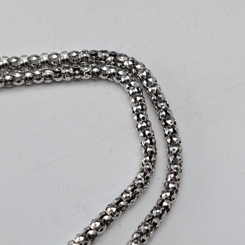 Vintage Sterling Silver Enamel Large Fish Pendant with Sterling Silver Necklace, 44g in total