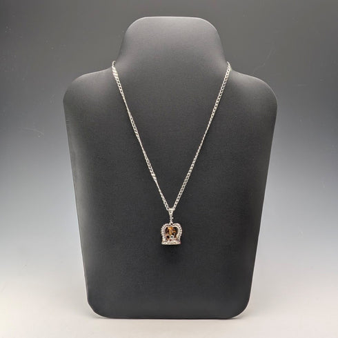 1979年 英国ヴィンテージ 王冠型ペンダント ネックレス付 GDM