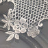 Antique American silver overlay floral decorated glass plate, 27cm diameter