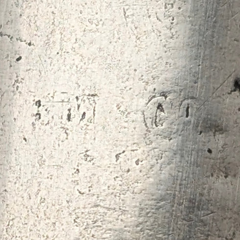 1920年代 英国アンティーク ブラックシャフト 曲がりハンドル 純銀装飾 ステッキ 杖 91cm