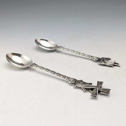 1967年 ダッチヴィンテージ コンチネンタルシルバー製 ティースプーンペア 計25g