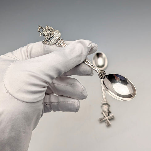 1967年 ダッチヴィンテージ コンチネンタルシルバー製 ティースプーンペア 計25g