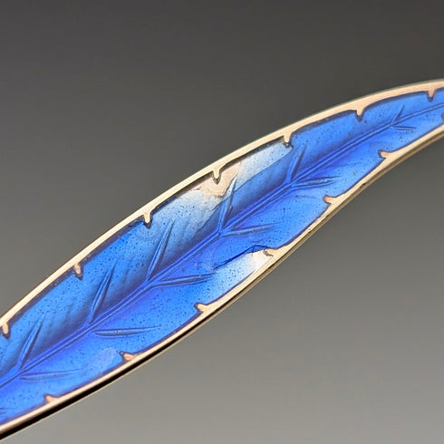 北欧ヴィンテージ エナメル装飾 純銀製 コーヒースプーン6本セット 計45g Otter Hval