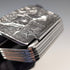 Vintage Hunting Relief Decorated Sterling Silver Square Box 69g