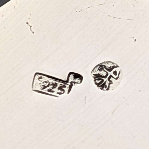 復古狩獵浮雕裝飾純銀方形盒子 69克