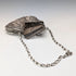 Vintage silver filigree purse with chain, coin purse, 40g