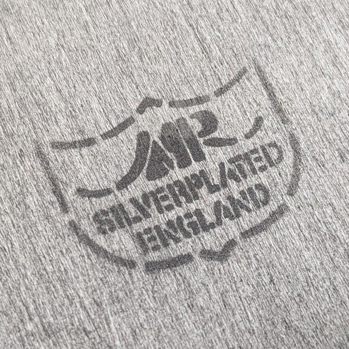 復古英國銀盤橢圓形畫廊托盤,寬 40 厘米