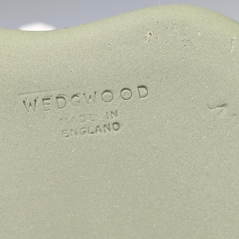 英國復古 Wedgwood Jasperware 豆形飾品盒,綠色