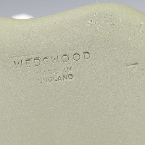 英國復古 Wedgwood Jasperware 豆形飾品盒,綠色