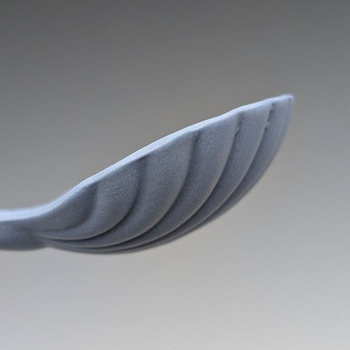 英国ヴィンテージ ウェッジウッド ジャスパーウェア製 ティーキャディースプーン ペールブルー