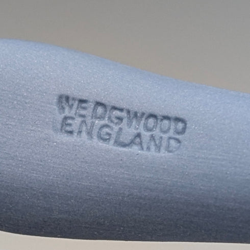 英国ヴィンテージ ウェッジウッド ジャスパーウェア製 ティーキャディースプーン ペールブルー