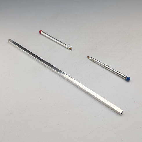 1975年 英国ヴィンテージ 純銀製定規&ボールペン William Manton ケース付