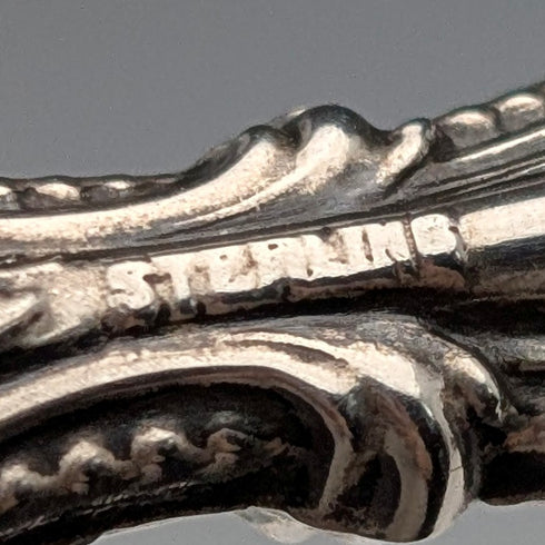 20世紀初頭 米国アンティーク 純銀ハンドル ボタンフック