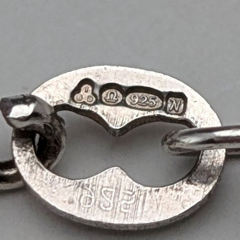 British Vintage Sterling Silver Twisted Chain Necklace 63cm International Bulleton&Metal Brokers