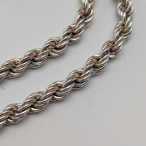 1977年 英国 純銀製 ジュビリーインゴットペンダント計32g 純銀ツイストネックレス付 RJ