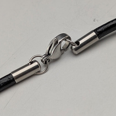 ヴィンテージ 純銀製 アニマルビーズ計56g レザーネックレス付