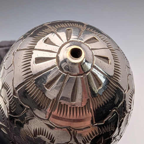 ヴィンテージ シルバープレート 卵型 調味料入れペア