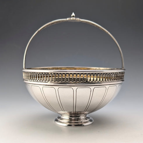 德國古董 800 銀籃子帶手柄 137g Wilkins