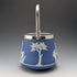 Antique British Wedgwood Biscuit Barrel Jasperware Royal Blue