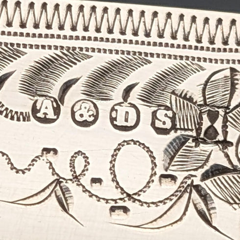 1898年頃 英国アンティーク シルバープレート製 デザートカトラリー12ペア Allen&Darwin 木箱入り