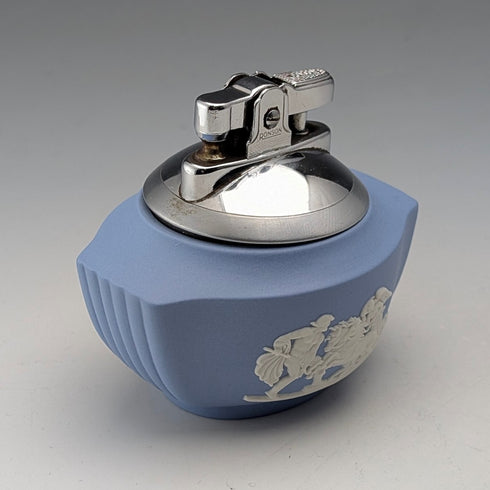 英国ヴィンテージ ウェッジウッド ジャスパーウェア製 RONSONオイルライター 舟型