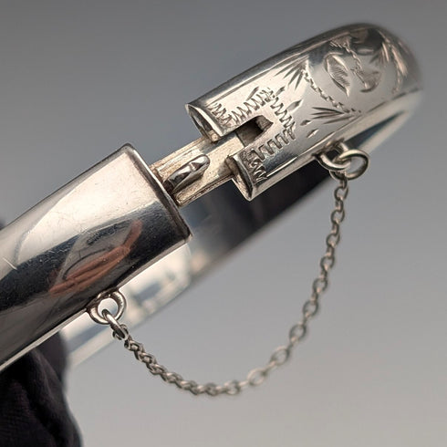 1961年 英国ヴィンテージ 純銀製 ブレスレット T&H Carthorne