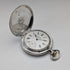 Circa 1911 Antique Longines Pocket Watch Silver Side Hunter Case Roman Index Good Working Condition