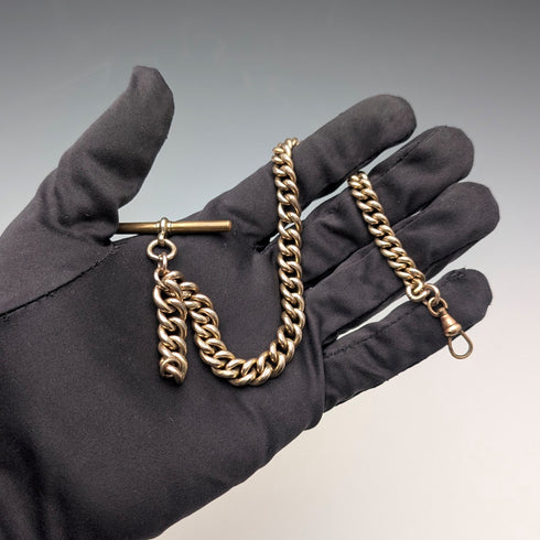 Antique rolled gold Albert chain, no fob
