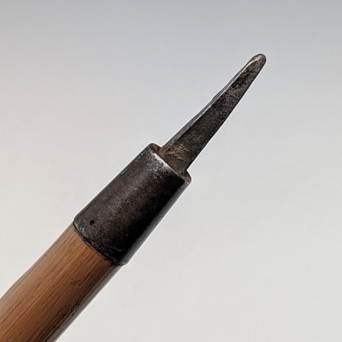 フレンチヴィンテージ 曲がりハンドル ツーリストステッキ タンシャフト 78cm