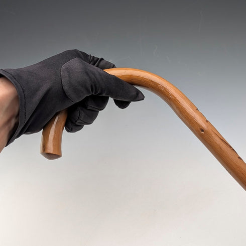 フレンチヴィンテージ 曲がりハンドル ツーリストステッキ タンシャフト 78cm