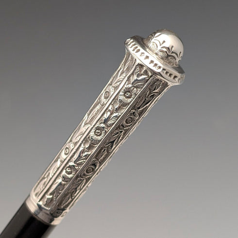 1917 年英國古董純銀裝飾指揮棒 Ebenezer Newman 帶盒